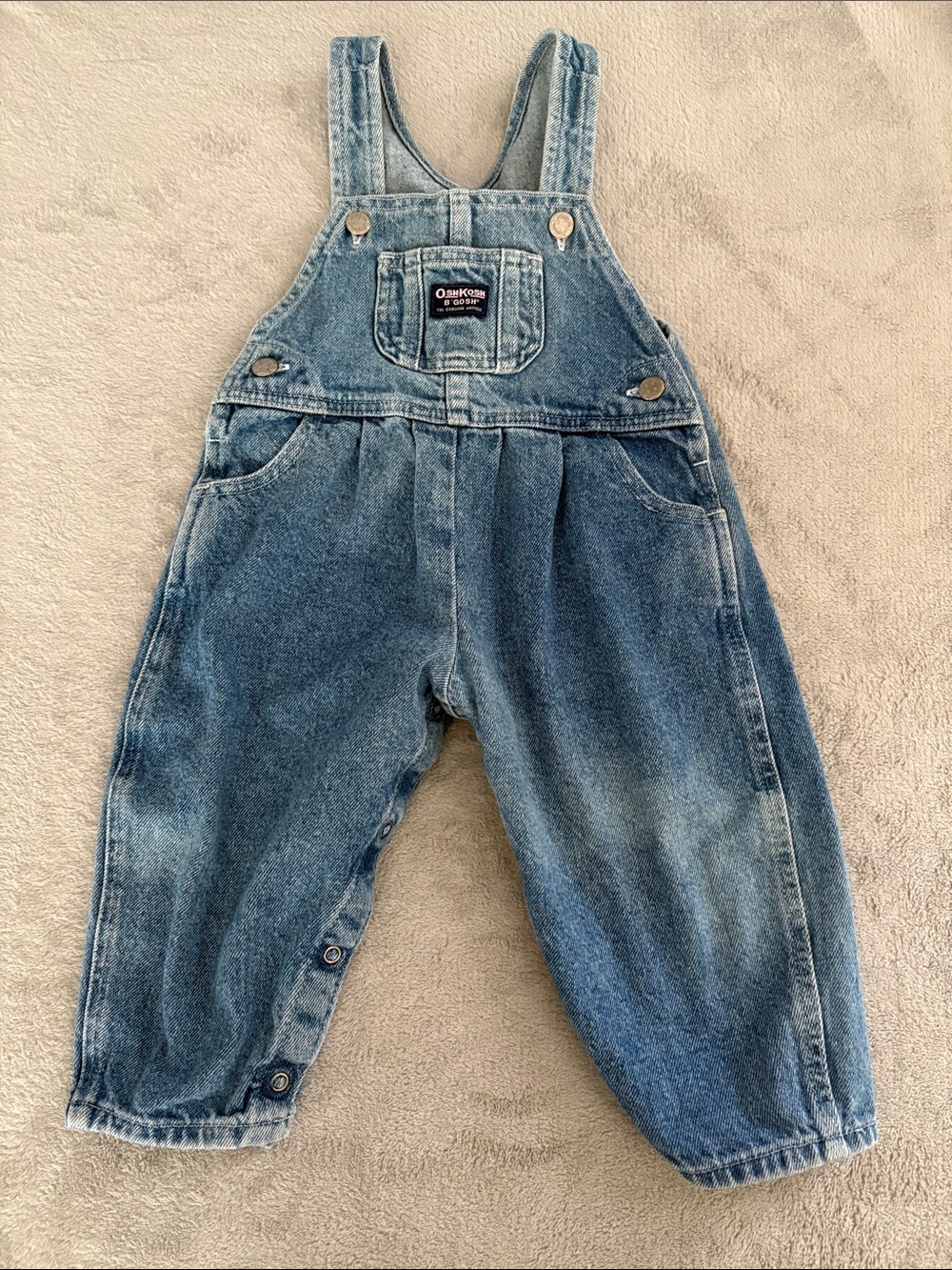 OshKosh B'gosh Vintage Wash Denim Overalls - Blue